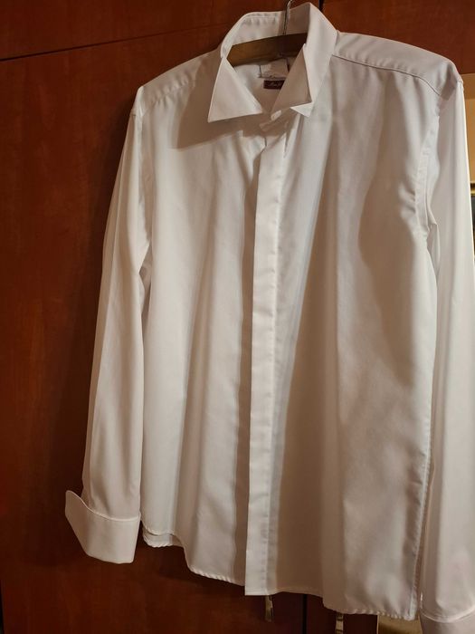 Camasa alba de ceremonie Slim Fit