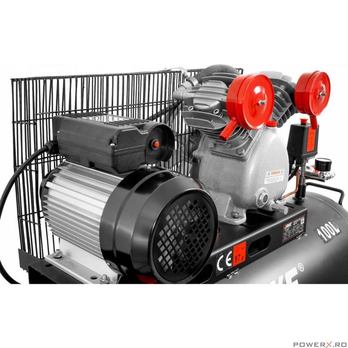 Compresor 100 litri, 2 pistoane pe ulei, motor electric 3 CP, 230 V,