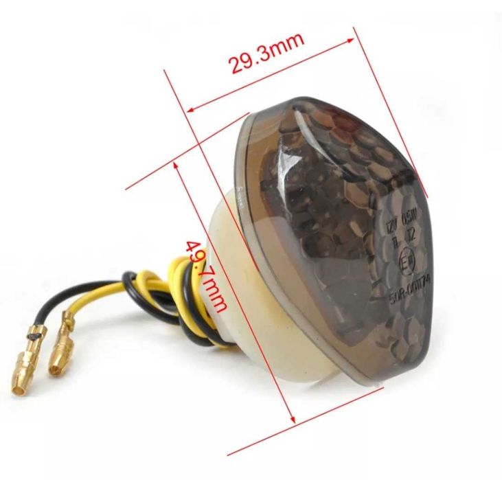 Мото лед мигачи за вграждане в спойлера мотор Хонда