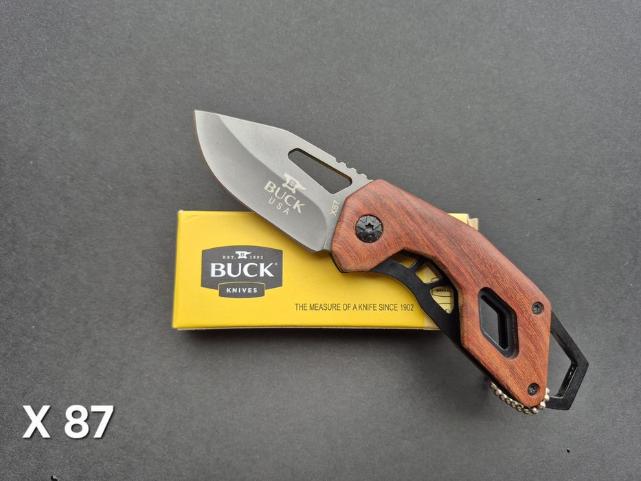Сгъваеми джобни ножчета BUCK с дървена дръжка