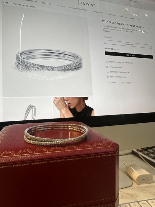 Браслет с бриллиантами Cartie