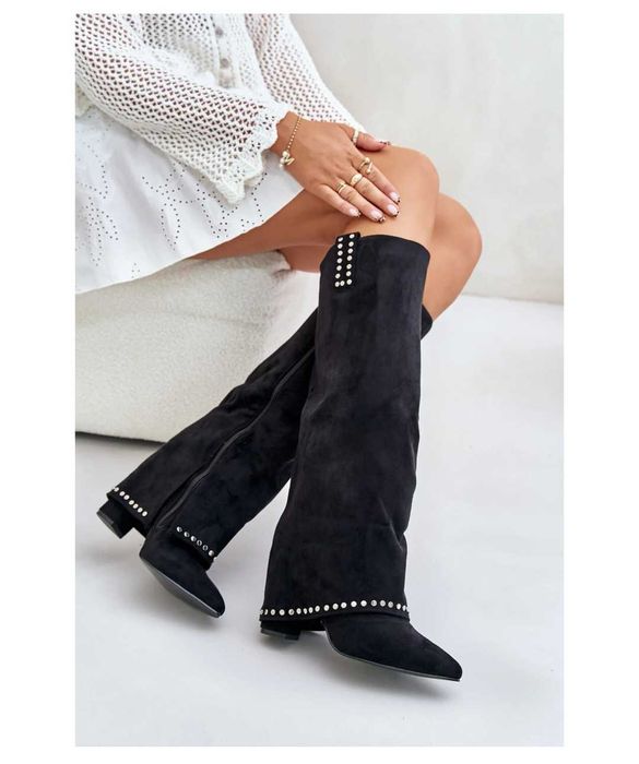 НОВИ елегантни ботуши с ток