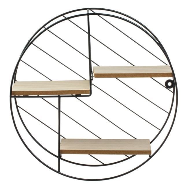 Кръгла стенна етажерка 30см
