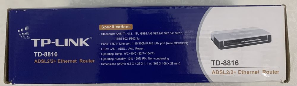 Продам роутер TD-8816 с модемом ADSL2+