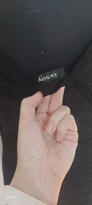 Rochie neagra mas.L, Orsay, cu fir argintiu