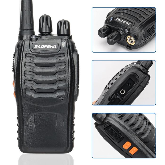 Set Stații Radio Walkie-talkie Semnal 5km 16 canale volum ajustabil