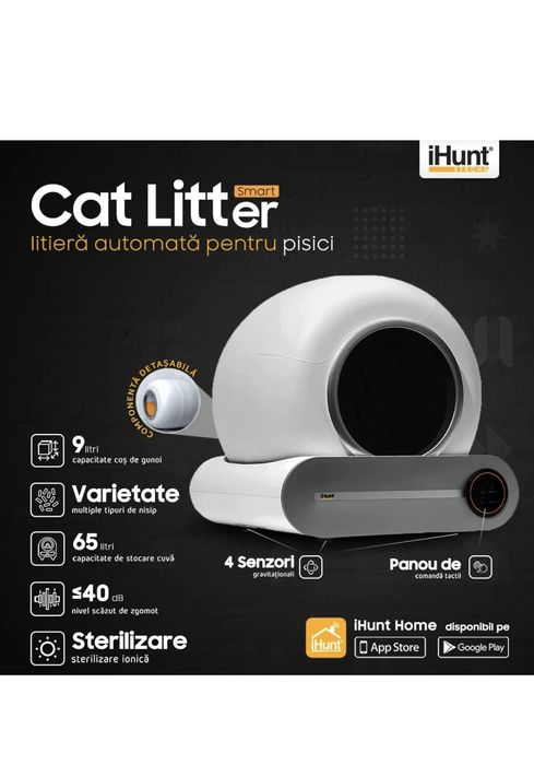 Litiera automată pt.pisici iHunt V1 folosită 6 luni