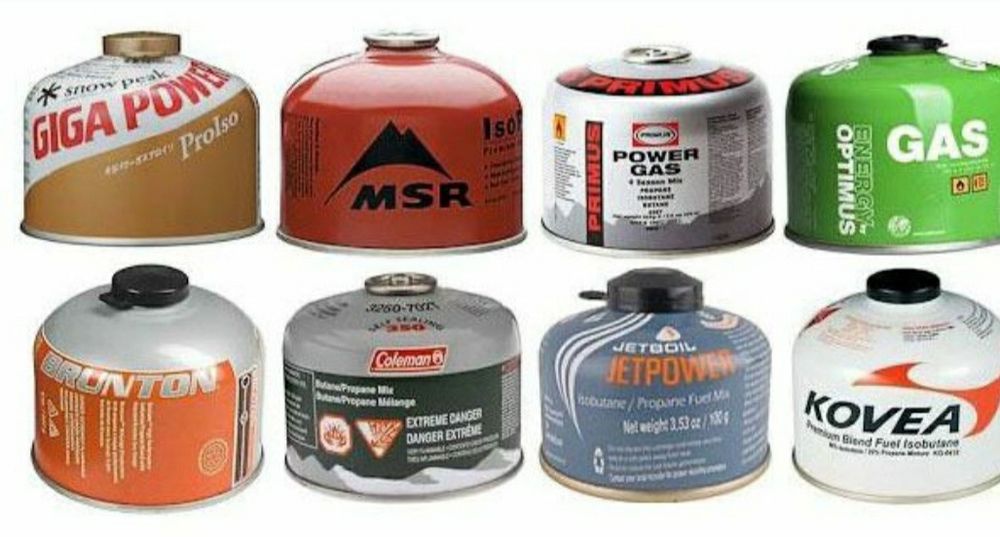 Заправка газовых туристических балончиков для горелок