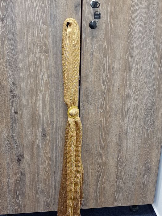 Esarfa eleganta, aurie cu fir metaluc, stralucitor