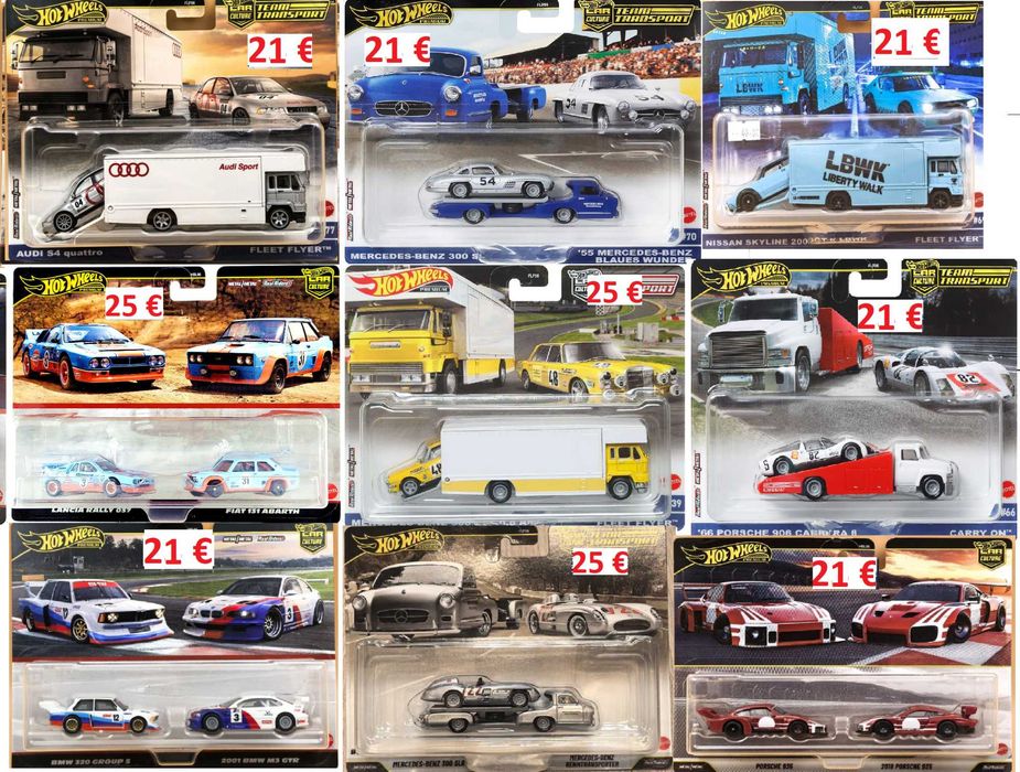 Hot Wheels BMW, Mercedes