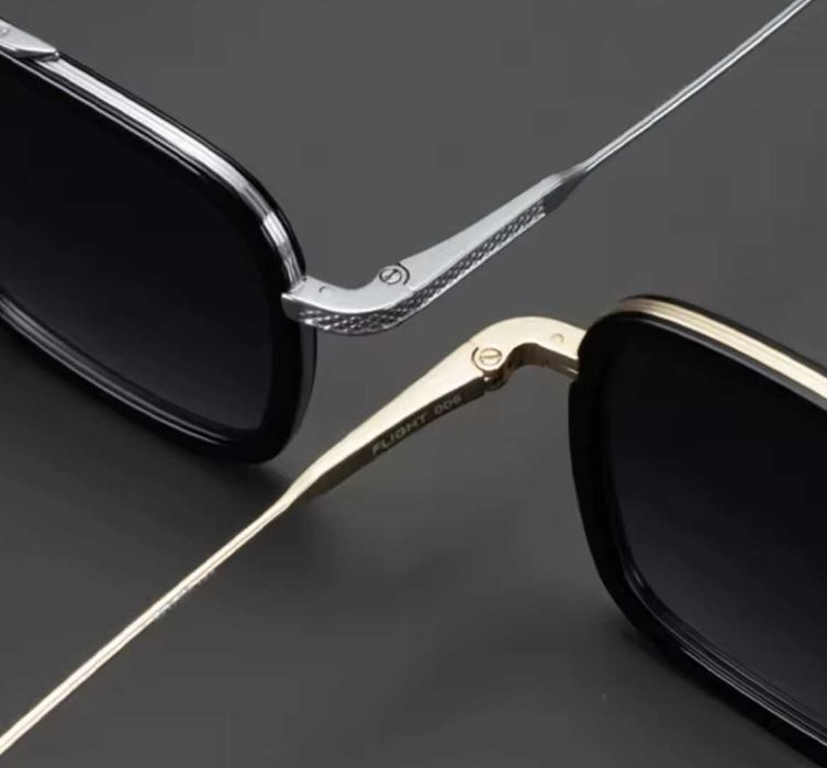 Rama Ochelari de vedere retro de lux din titan pentru bărbați.