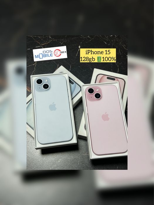 Apple iPhone 15 Айфон 15 128гб 100%АКБ
