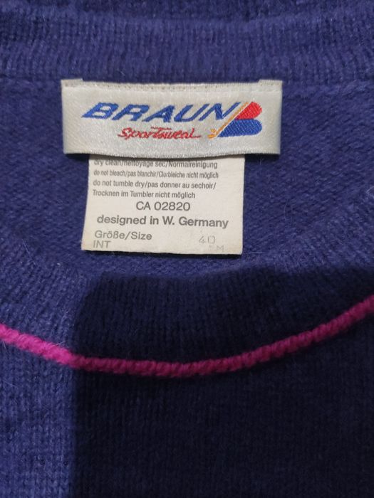 Pulover vintage damă Made in West Germany lână miel și angora 40 M/L