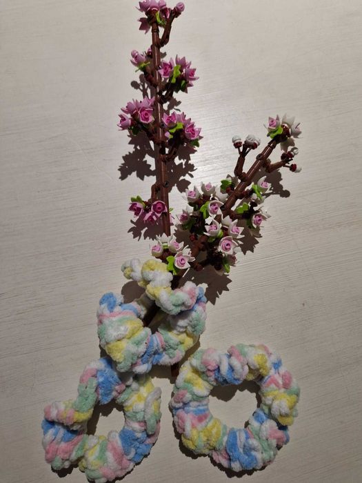 Ръчно изработена чанта CANDY и скрънчи