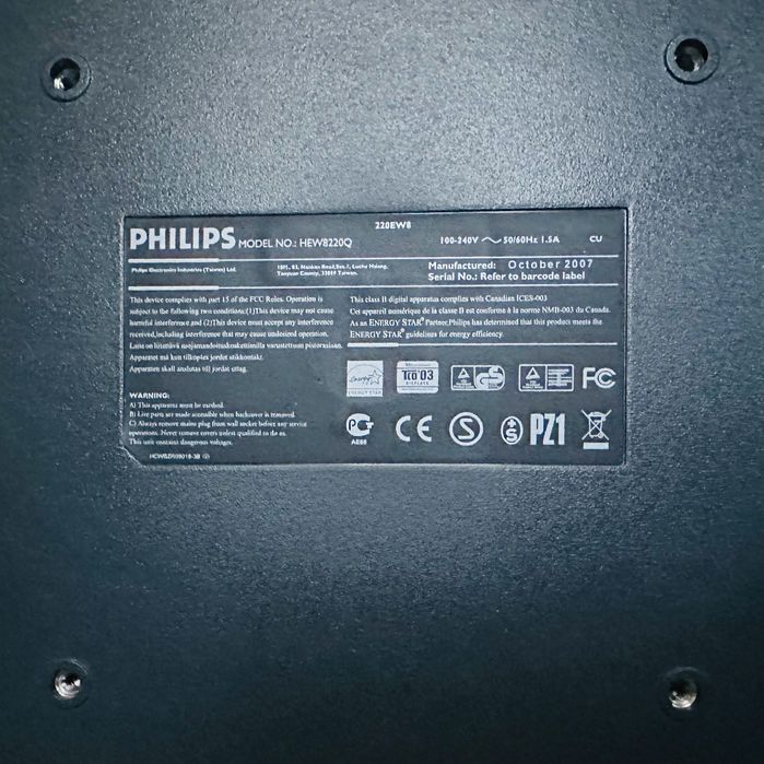 Philips 220EW 22” WSXGA