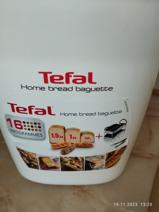 хлебопекарна Tefal home bread baguette