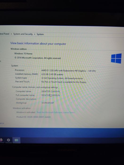 Laptop HP Presario CQ58