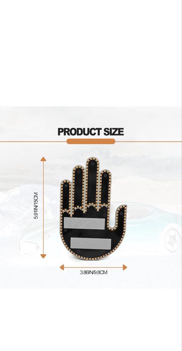 Semn led cu 3 gesturi