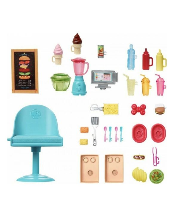 Set joacă Barbie - Rulota cu mancare