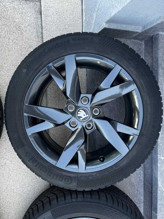 Set Jante cu cauciucuri de iarnă Skoda Octavia 4 205/55R17 DOT 2025