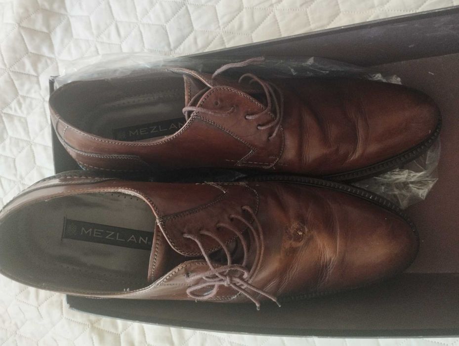 Мъжки обувки (естествена кожа) нови и обувани няколко пъти 45.46