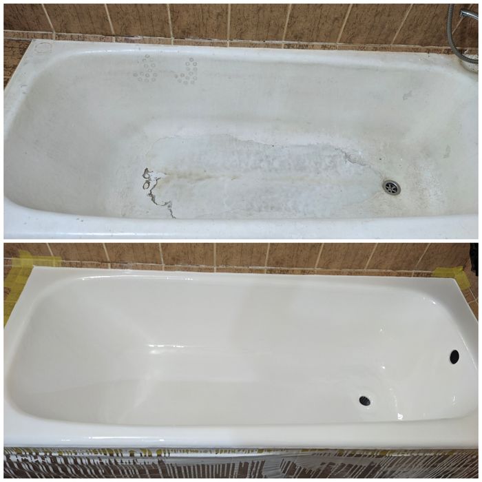 Аккуратная эмалировка ванн по немецкой технологии.Реставрация.Ремонт.