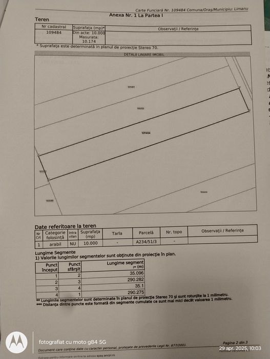 De vanzare 1Ha teren la 1,5km de Mare, Limanu-Mangalia