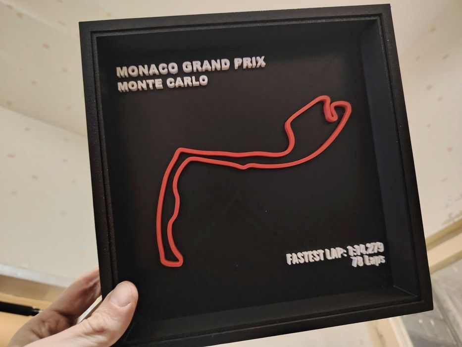 3D рамка Monaco GrandPrix – персонализиран подарък за фен на Формула 1