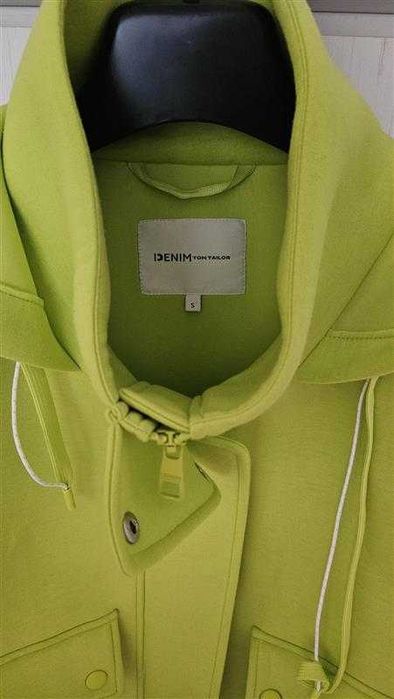 Jachetă Tom Tailor Denim, mărimea S, verde lime intens