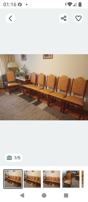 Vând scaune din lemn masiv