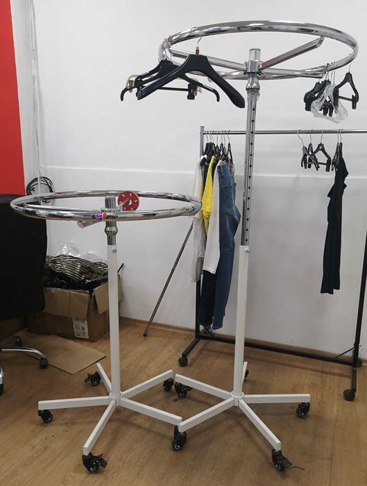 Кръгъл щендер за дрехи D85 см. H 115-180 см.