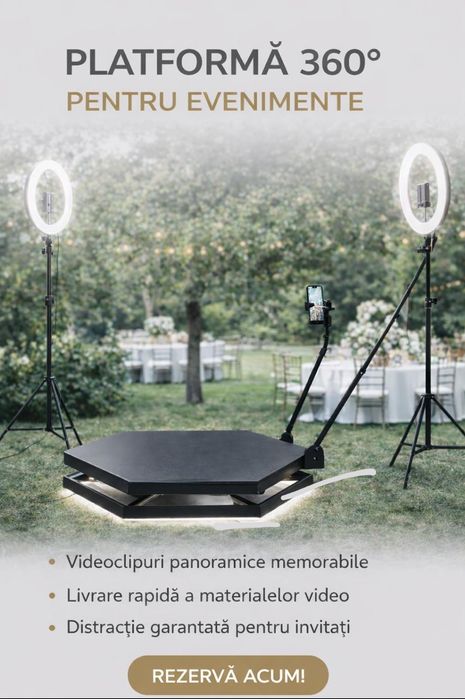 Serviciu de platforma video 360° pentru evenimentul tau
