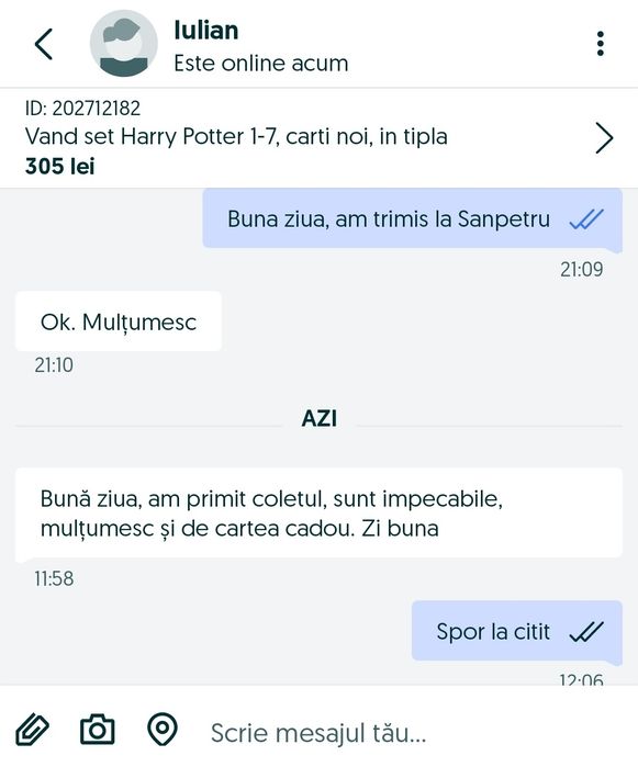 Vand set Cartile copilariei