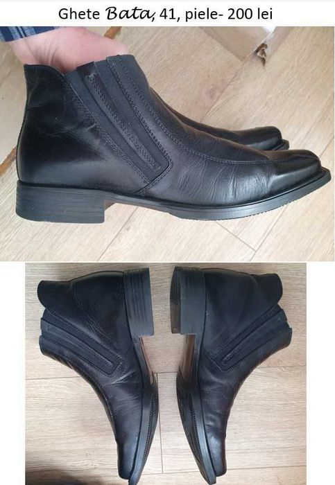 Pantofi HUGO BOSS, piele, 41, fix