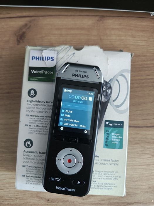 Reportofon Philips DVT2110 8 GB Argintiu