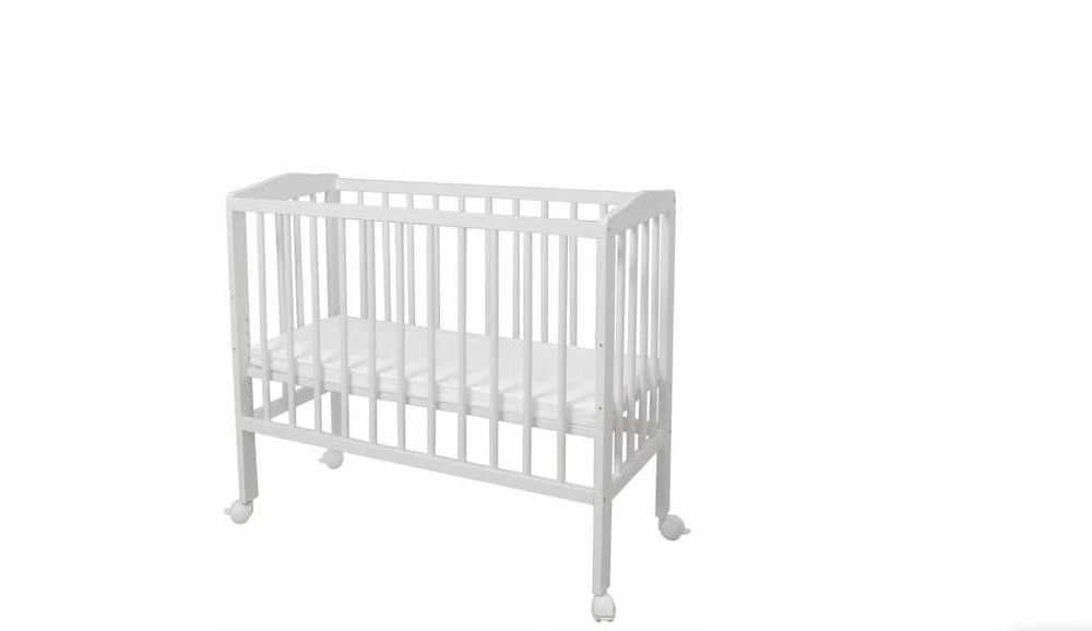 Дървено Детско Легло Кошара 2в1 Next to Me с Матрак C38 - Цвят Бяло