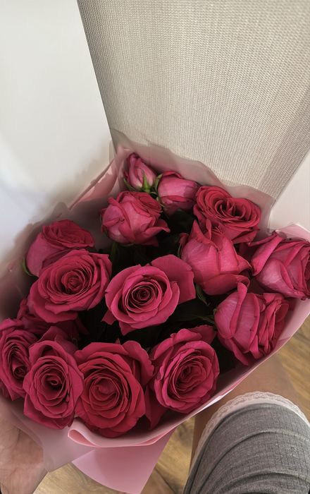 Букет цветы роза 15 шт