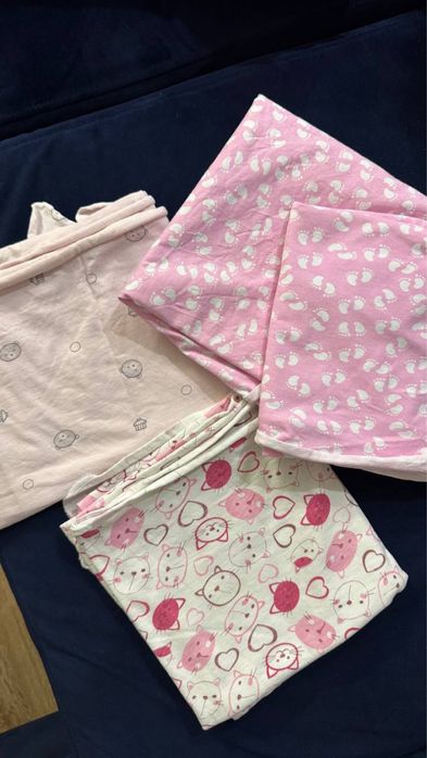Пеленки чистые, разный размер