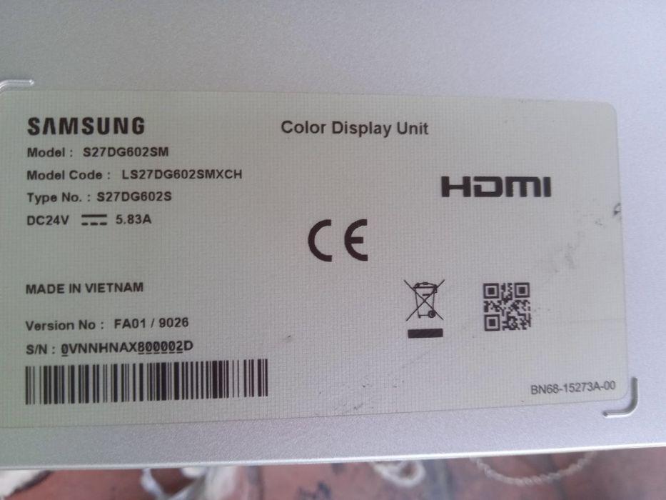 Монитор бу на запчасти , Samsung, 27