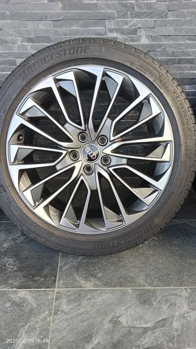 Jante originale audi A6 C8 "19, bicolor, Bridgestone 245 45 R19 AO