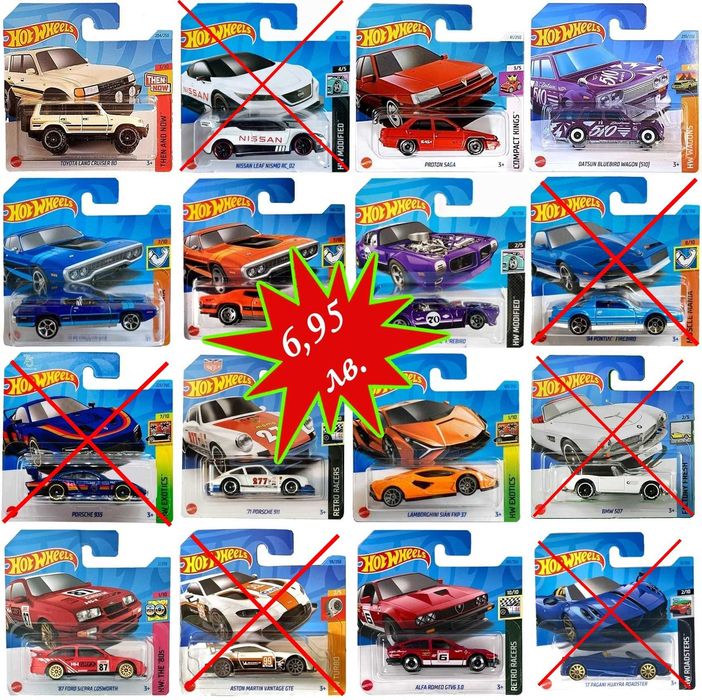 % ПРОМОЦИЯ % Hot Wheels Matchbox колички Honda Nissan Mitsubishi и др.