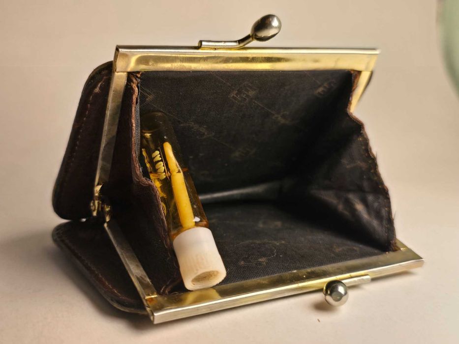 Винтидж кожено портмоне за монети – естествена кожа – ретро модел