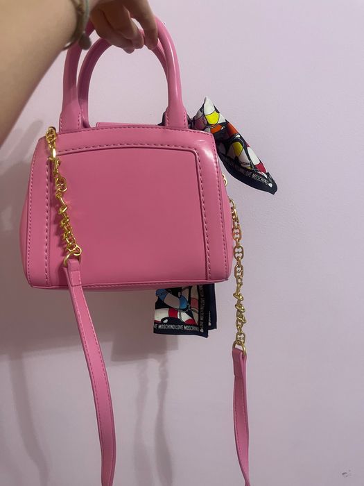Дамска розова чанта Love Moschino