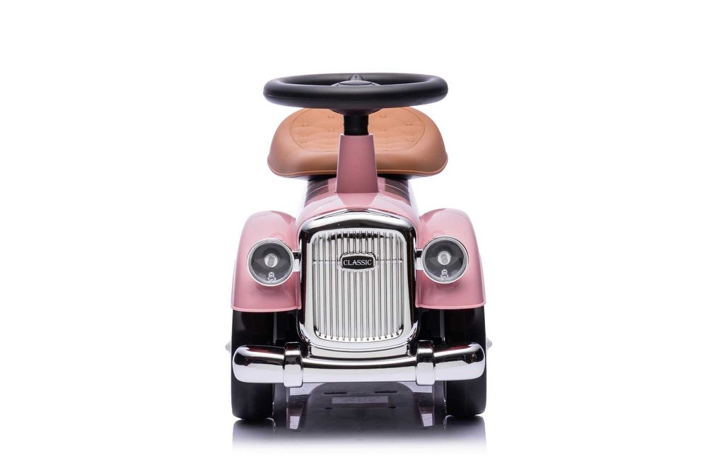 Masinuta premergator fara pedale Kinderauto Retro Baby Car Roz