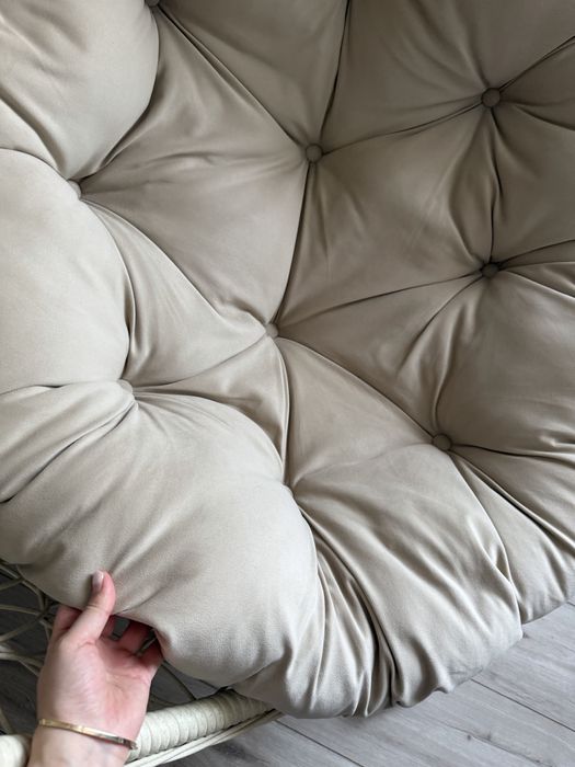 Подвесное кресло Samruk белый, бежевый