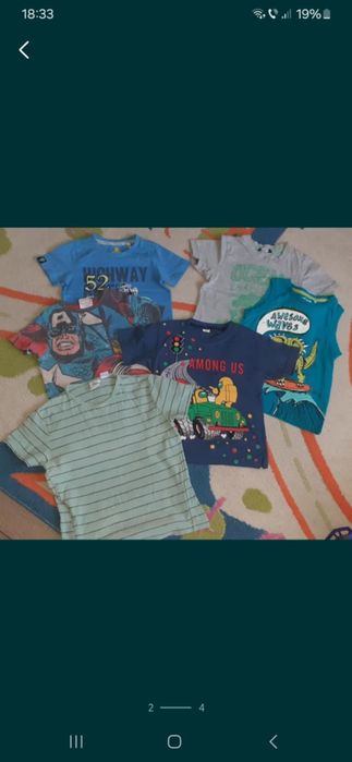 Lot de tricouri pt copii 98/104