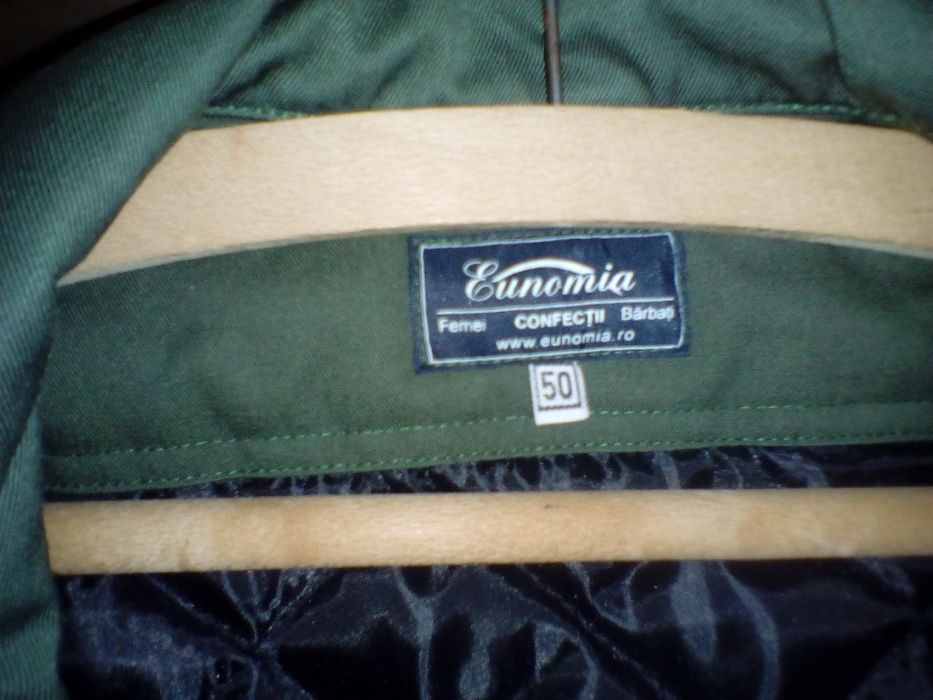geaca iarna barbati 3 sferturi, kaki, noua marimea 50, impermeabila!
