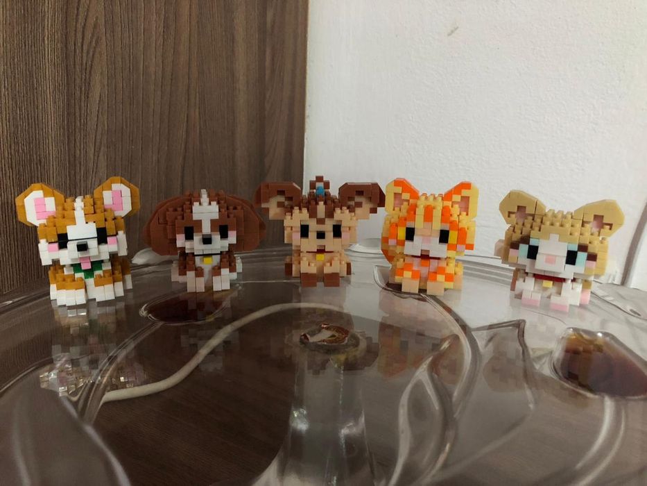 Фигурки питомцев из мини-конструктора (аналог LEGO)