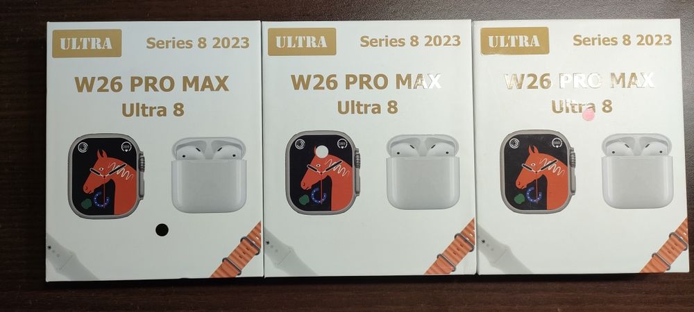 Смарт часовник + слушалки + фитнес гривна