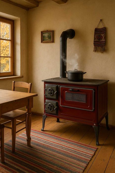 Soba Lemne Spor Plita Cuptor Ler Masina Gatit Bucatarie 6.7 kw STANGA